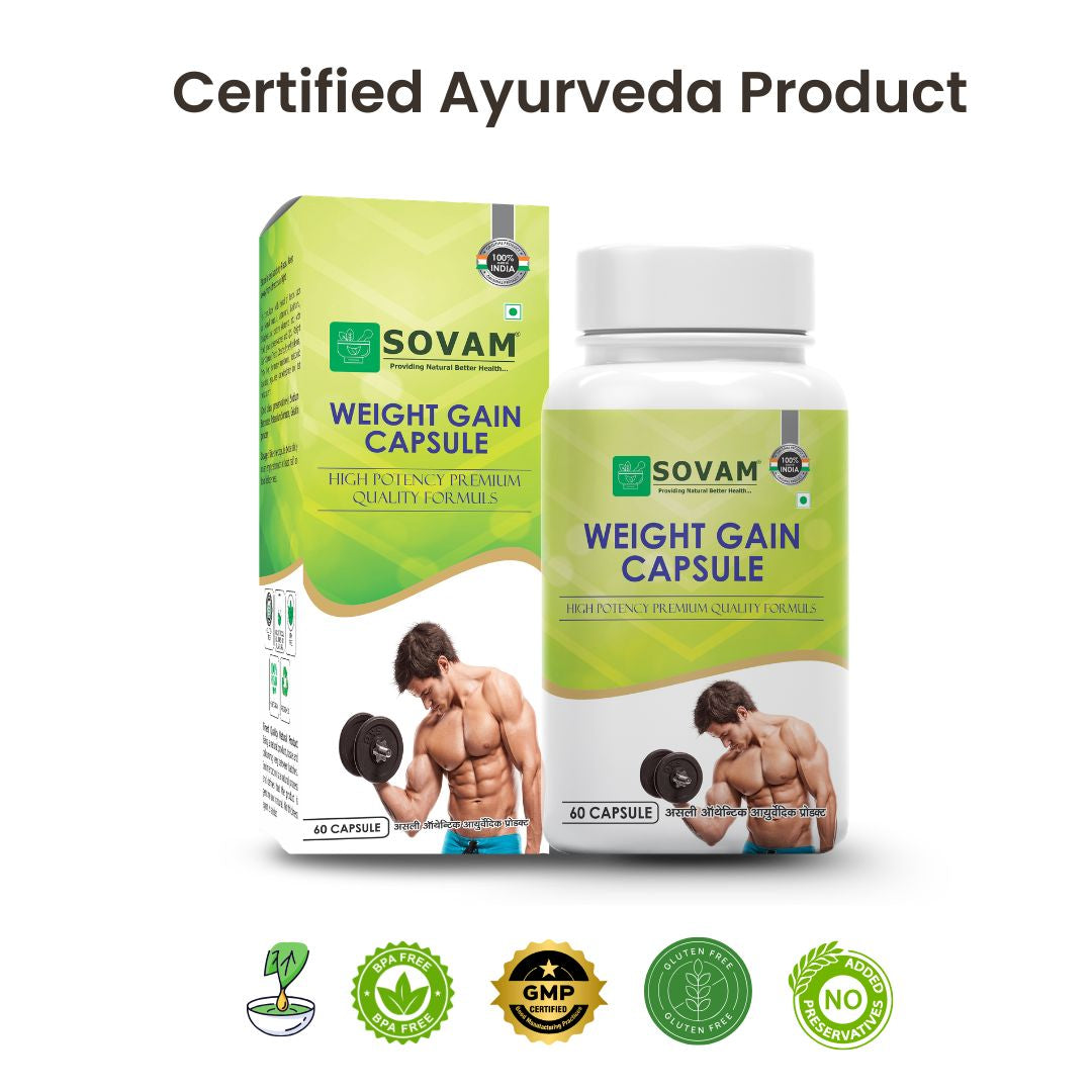 Sovam Weight Gain Capsules 60 Caps – Nutritional Support & Daily Vitality
