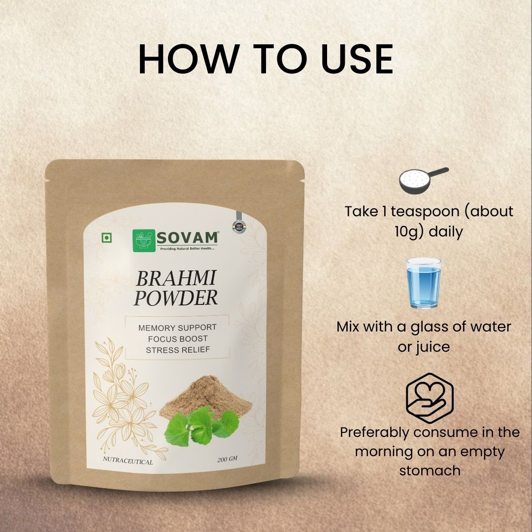 Sovam Brahmi Powder (Bacopa monnieri) 200g
