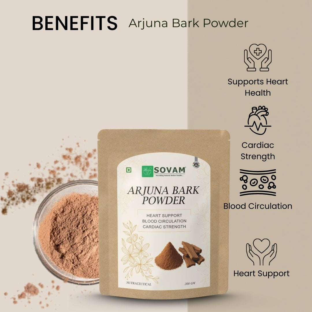 Sovam Arjuna Bark Powder (Terminalia arjuna) 200g