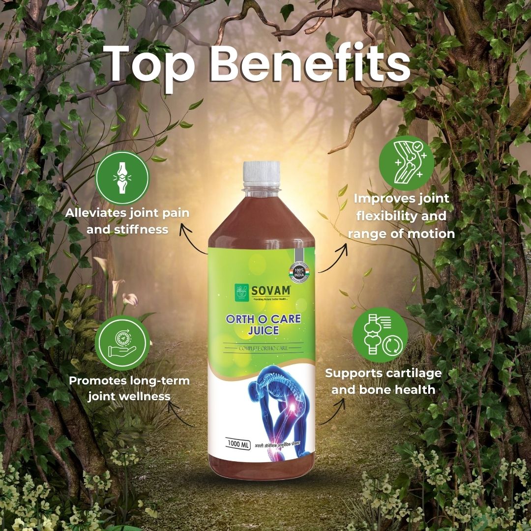 Sovam Orth O Care Herbal Juice 1000ml – Ayurvedic Joint Wellness Support Drink | Shallaki & Nirgundi Based