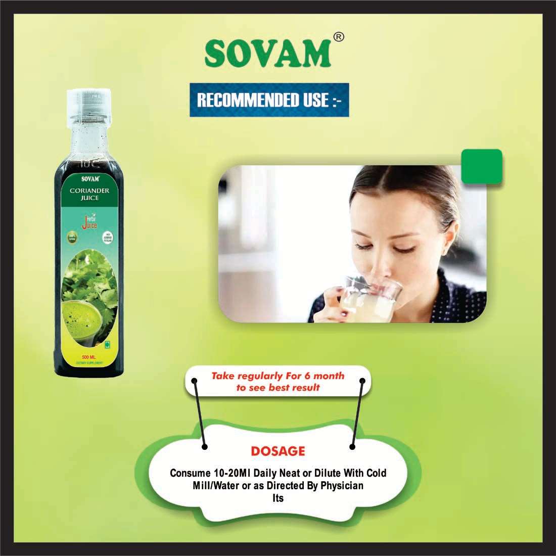 Coriander Juice 500ml | No Added Colour | No Added Flavor | No Added Sugar