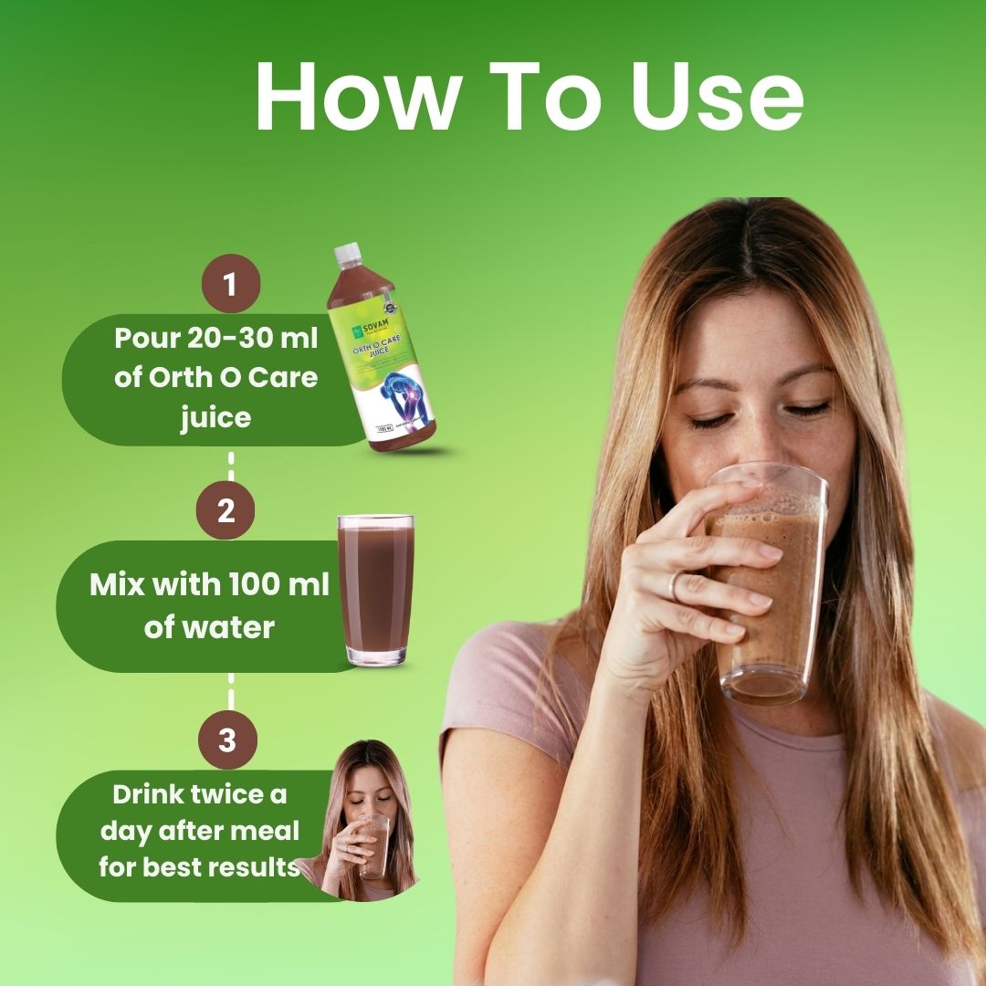 Sovam Orth O Care Herbal Juice 1000ml – Ayurvedic Joint Wellness Support Drink | Shallaki & Nirgundi Based