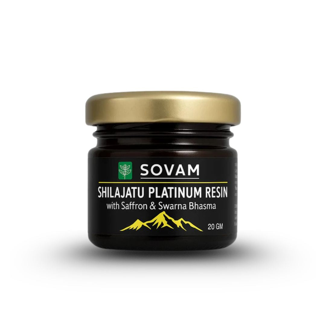 Sovam SHILAJATU PLATINUM RESIN 20gm – Pure Himalayan Wellness Support