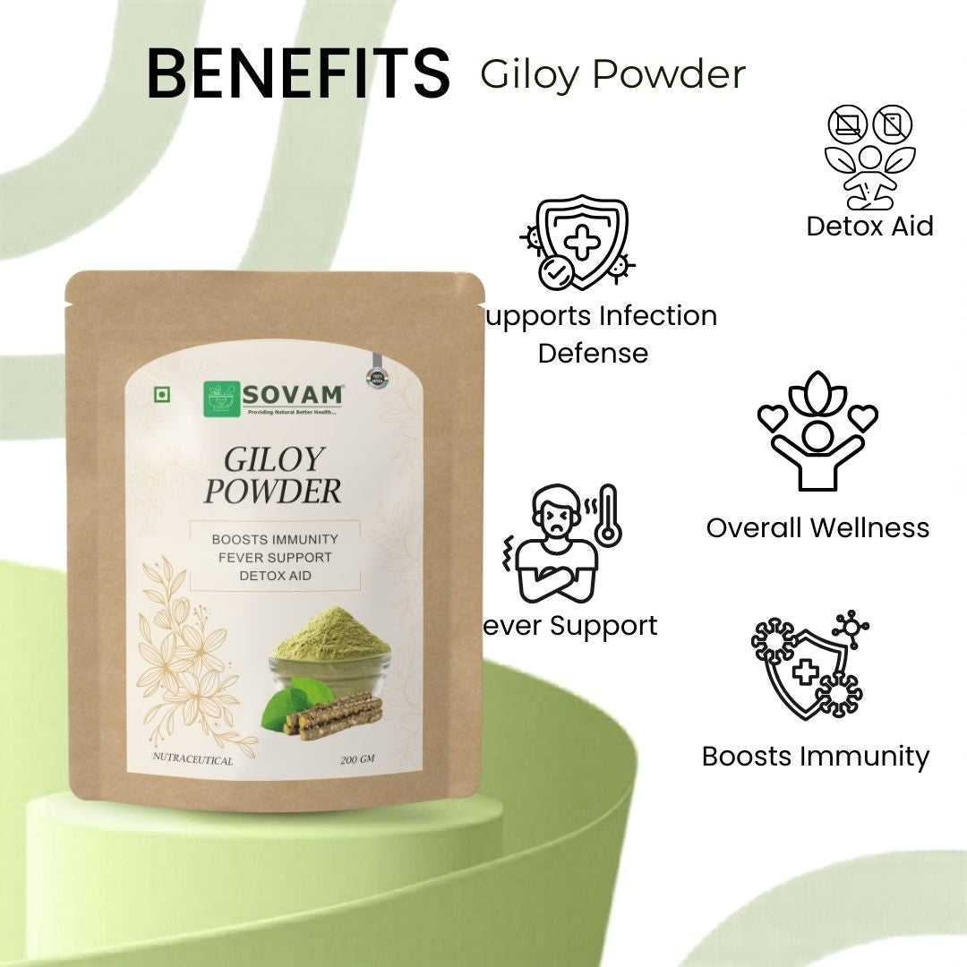 Sovam Giloy Powder (Tinospora cordifolia) 200g