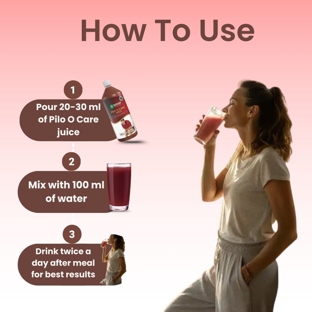 Sovam Piles Care Juice 1000ML – Digestive & Bowel Wellness Support