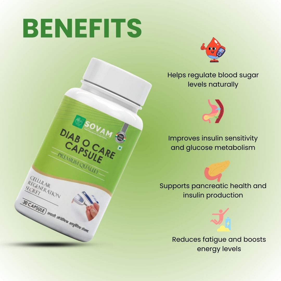 Sovam Diab O Care Capsules 30 Caps – Metabolic & Daily Wellness Support