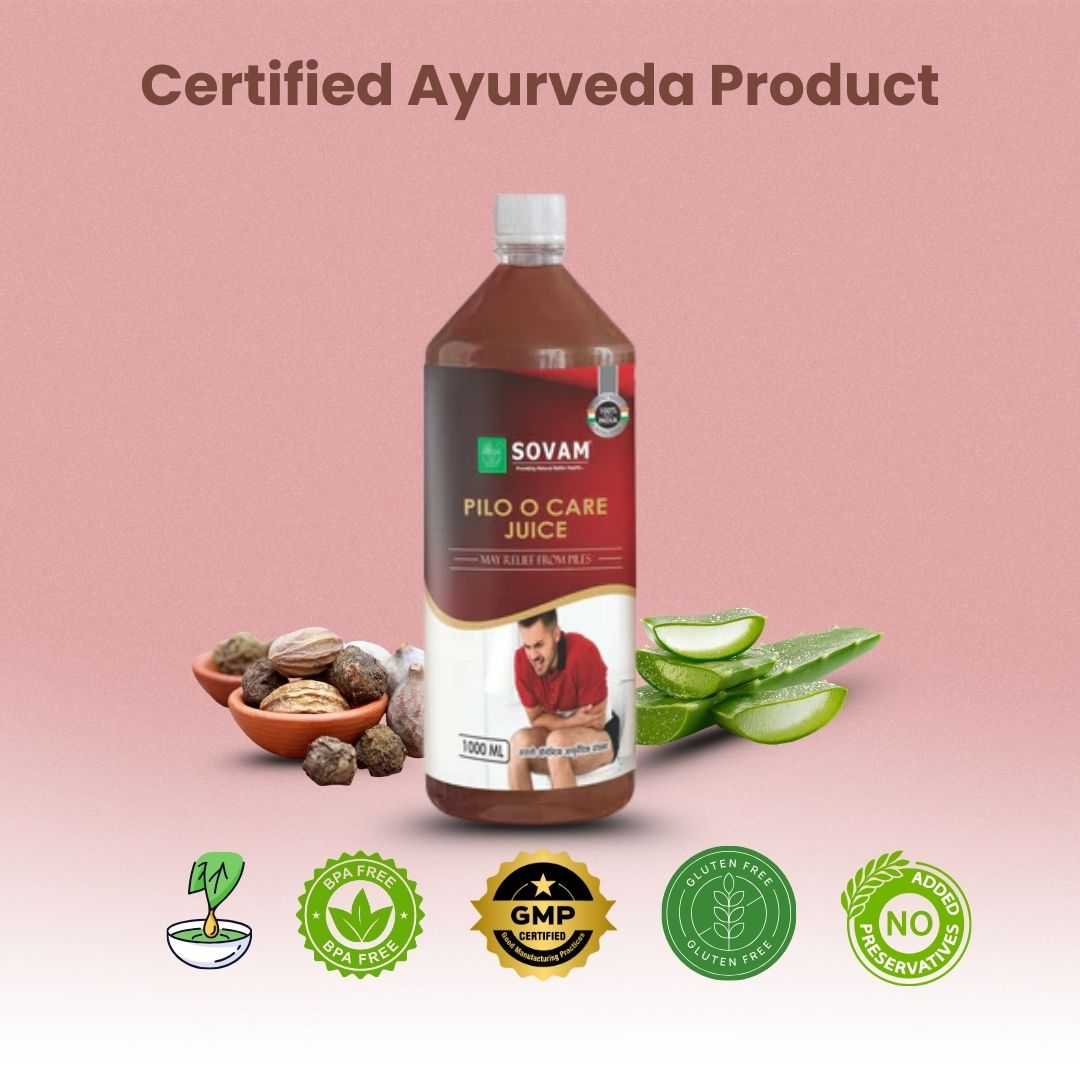 Sovam Piles Care Juice 1000ML – Digestive & Bowel Wellness Support
