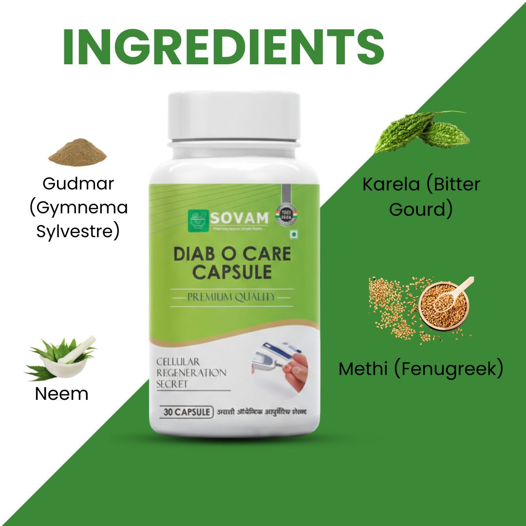 Sovam Diab O Care Capsules 30 Caps – Metabolic & Daily Wellness Support