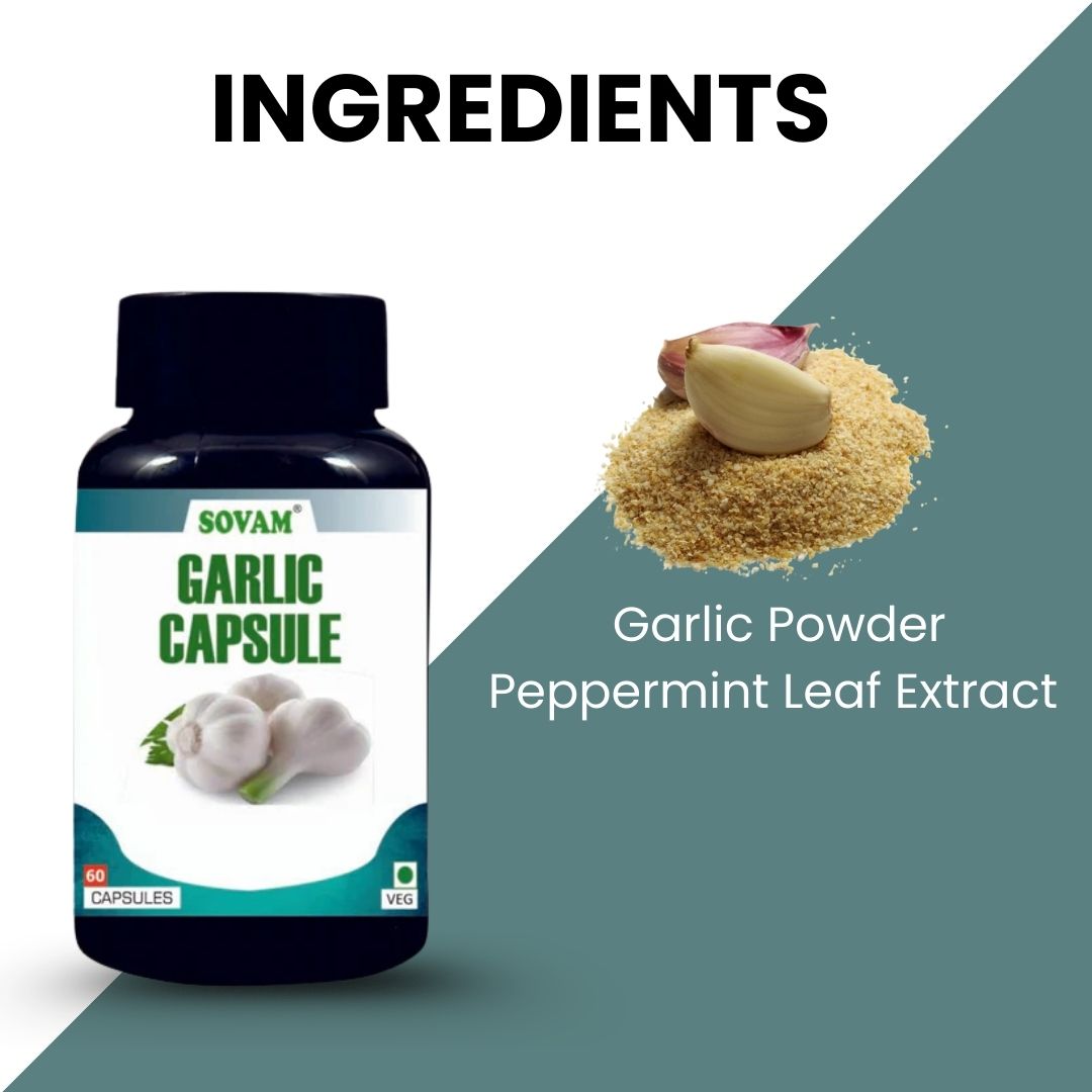 Sovam Garlic Oil Capsules 60 Caps – Heart & Daily Wellness Support