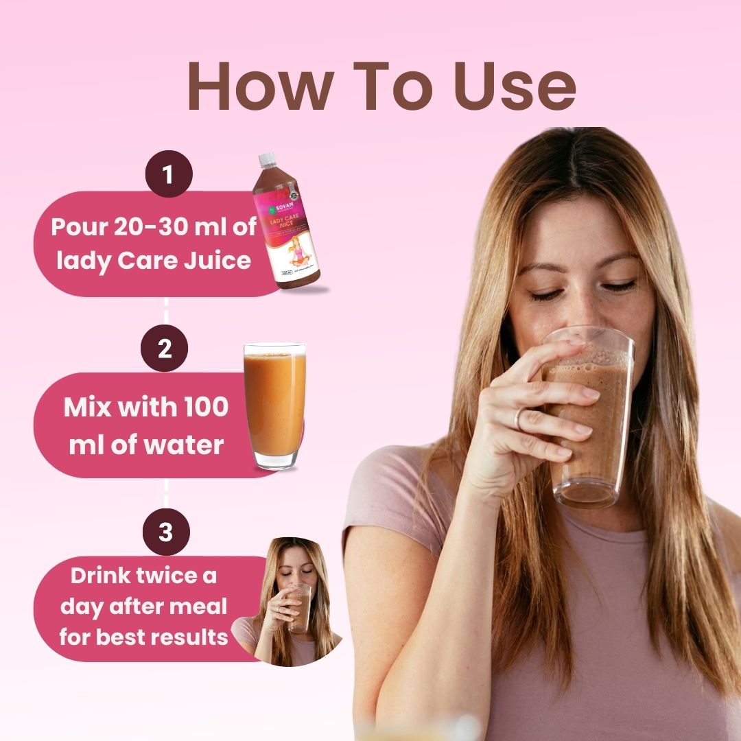 Sovam Lady Care Herbal Juice 1000ml | Plant-Based Botanical Beverage | SOVAM AYURVEDA