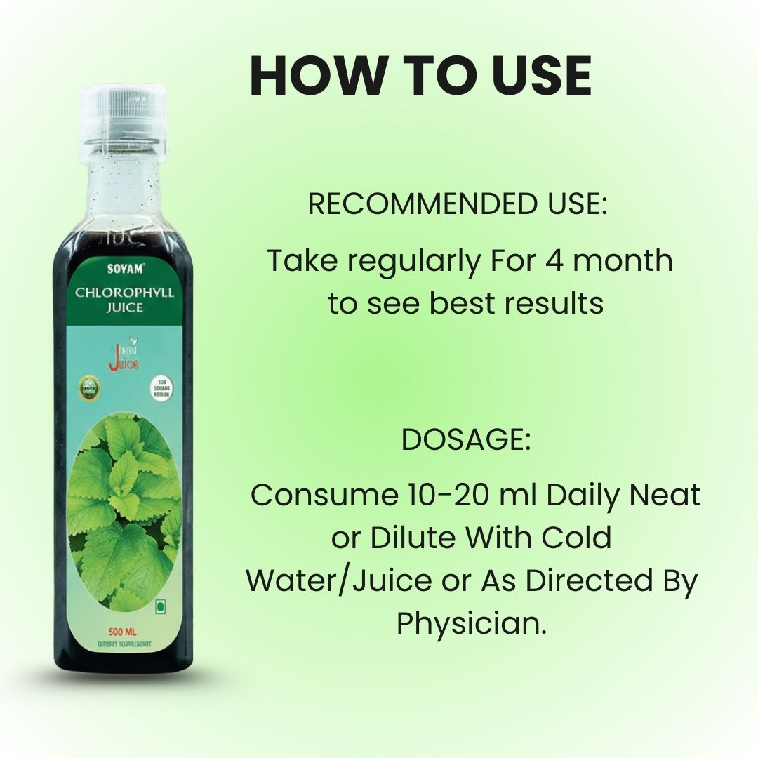 Sovam Chlorophyll Juice 500ml – Green Detox & Daily Wellness Support