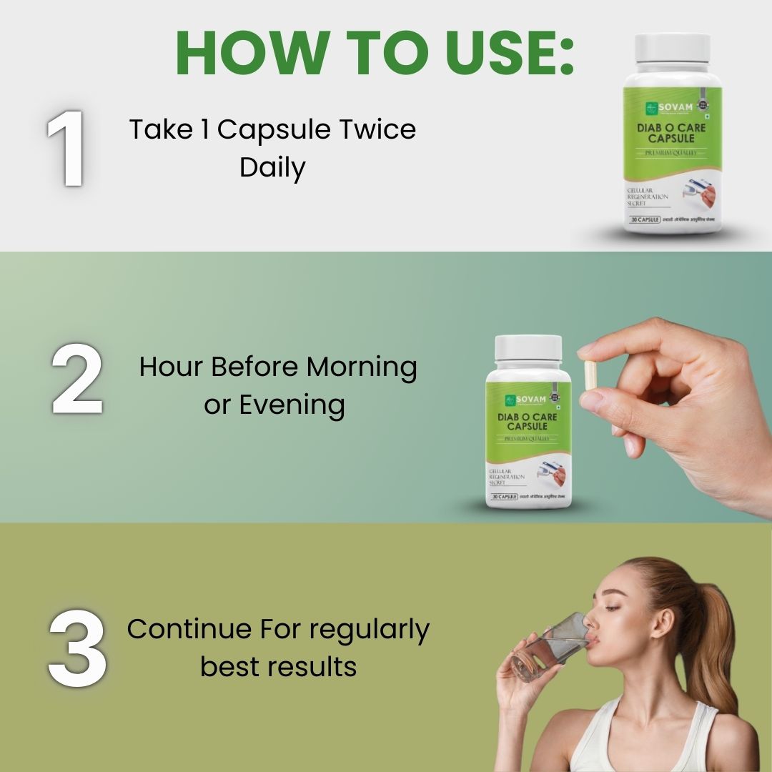 Sovam Diab O Care Capsules 30 Caps – Metabolic & Daily Wellness Support