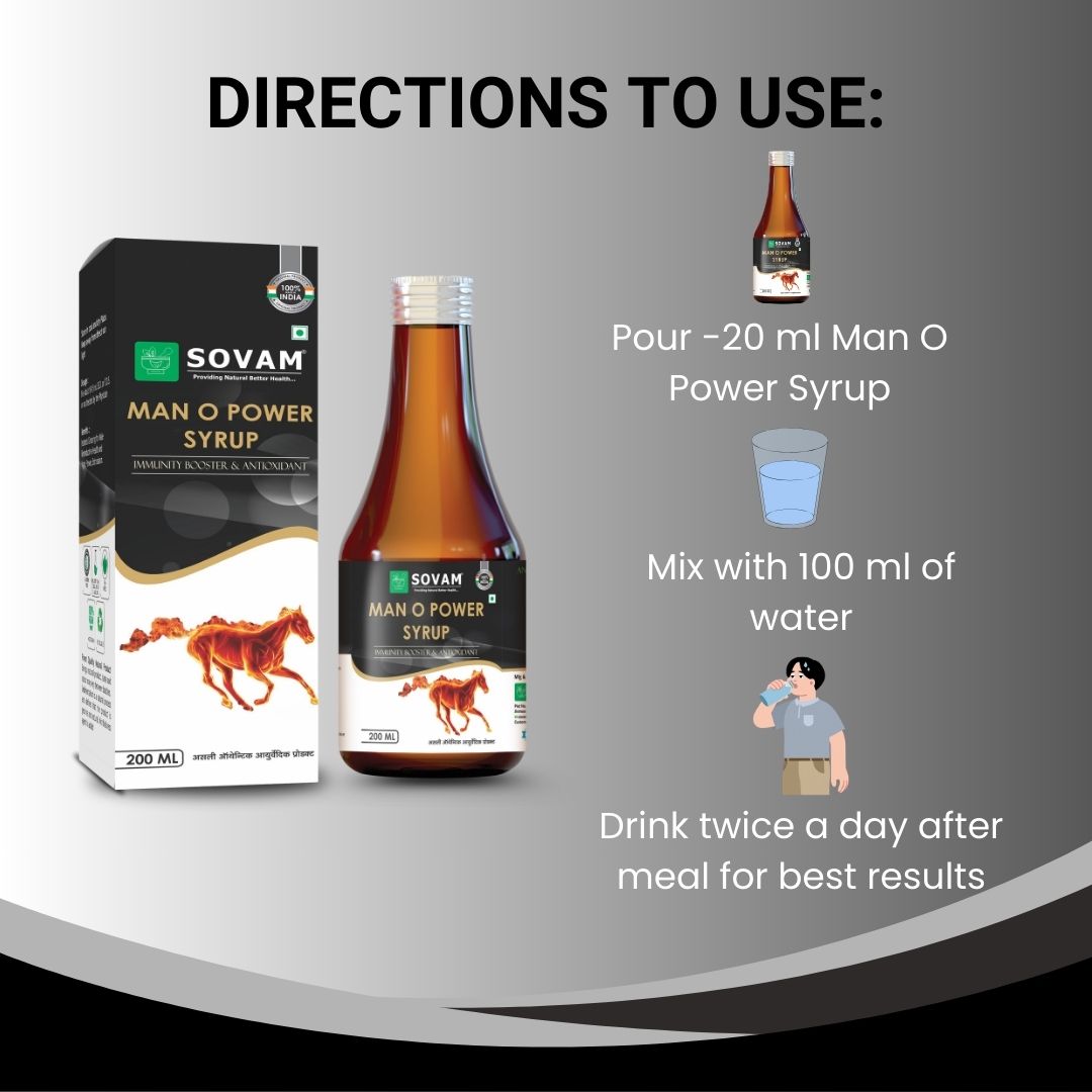 Sovam Man O Power Syrup 200ml – Men’s Vitality & Daily Wellness Support