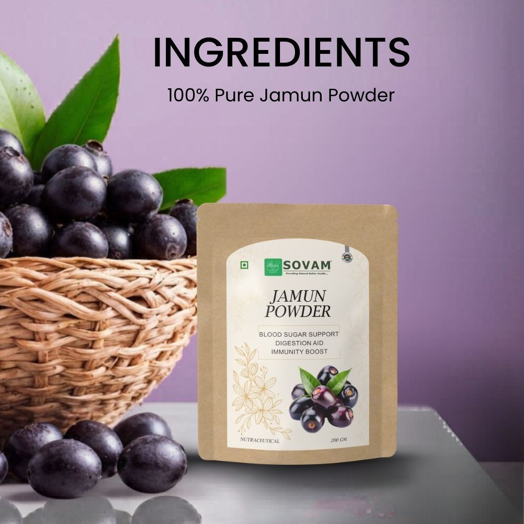 Sovam Jamun Powder (Syzygium cumini) 200g