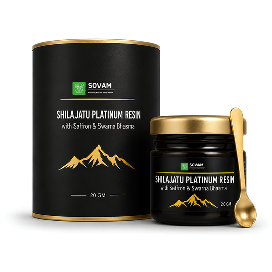 Sovam SHILAJATU PLATINUM RESIN 20gm – Pure Himalayan Wellness Support